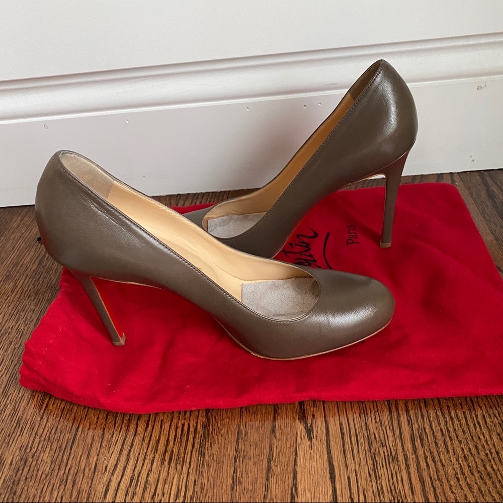 Christian Louboutin Simple pump 100, color Mastic